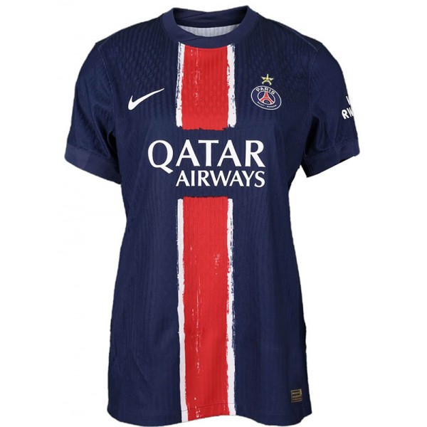 Paris saint-germain maillot domicile féminin des champions d'Europe première tenue de football pour femmes vêtements de sport pour dames hauts de football chemise de sport 2024-2025